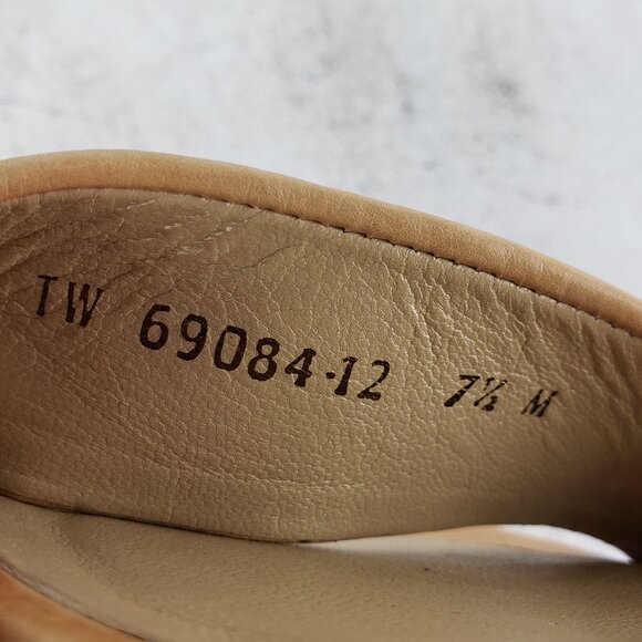 Stuart Weitzman Broadband Leather City Sandal Ankle Strap Tan size 7.5M - Picture 6 of 16